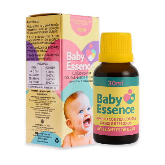 Baby Essence 30ml – Alívio Natural da Cólica, Gases, Refluxo e Disquesia