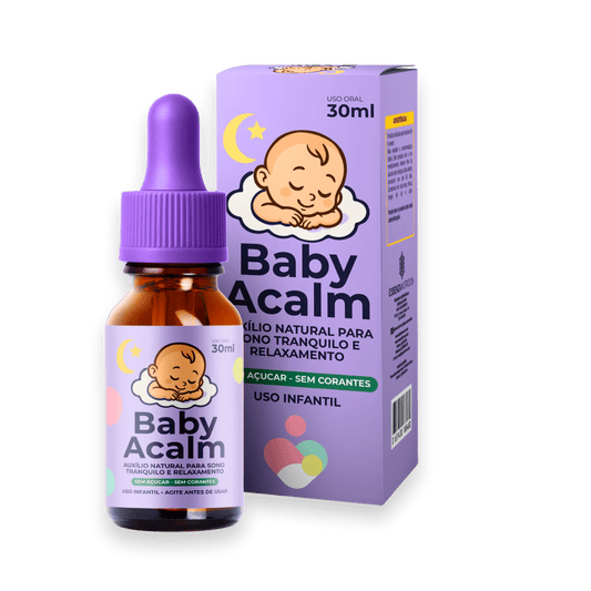 Baby Acalm 30ml - Auxílio Natural para Sono Profundo, Relaxamento e Equilíbrio Emocional