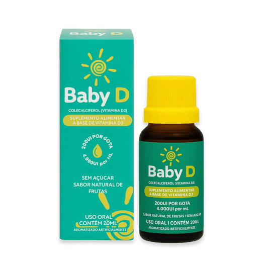 Baby D 20ml - Suplemento alimentar à base de Vitamina D3
