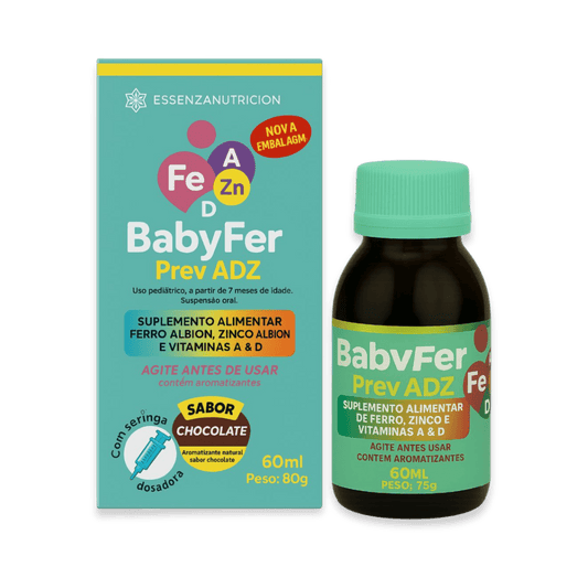 Baby Fer 60ml - Suplemento alimentar de Ferro Albion, Zinco Albion e Vitaminas A e D