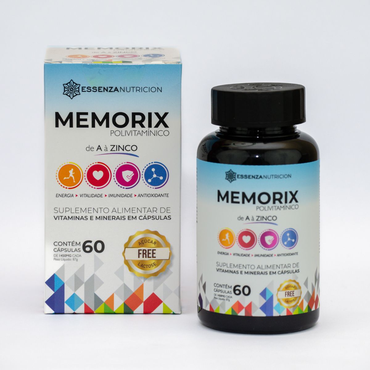 Memorix Polivitamínico de A à Zinco - 60 Cápsulas | Mais Memória, Mais Energia e um Corpo com Imunidade Mais Forte