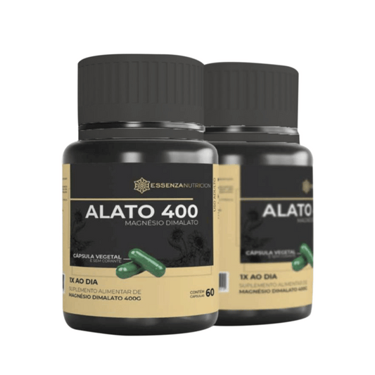 Alato 400 - Magnésio Dimalato 400mg - 60 cápsulas