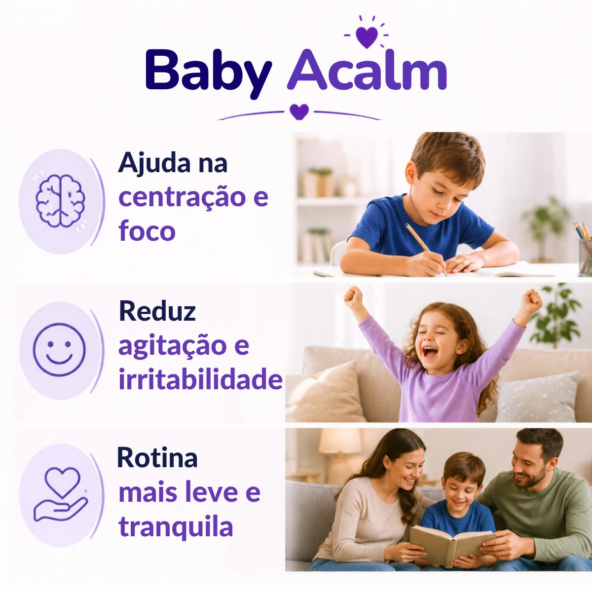 Baby Acalm 30ml - Auxílio Natural para Sono Profundo, Relaxamento e Equilíbrio Emocional