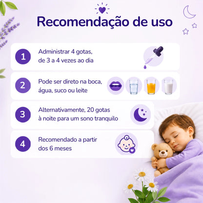 Baby Acalm 30ml - Auxílio Natural para Sono Profundo, Relaxamento e Equilíbrio Emocional