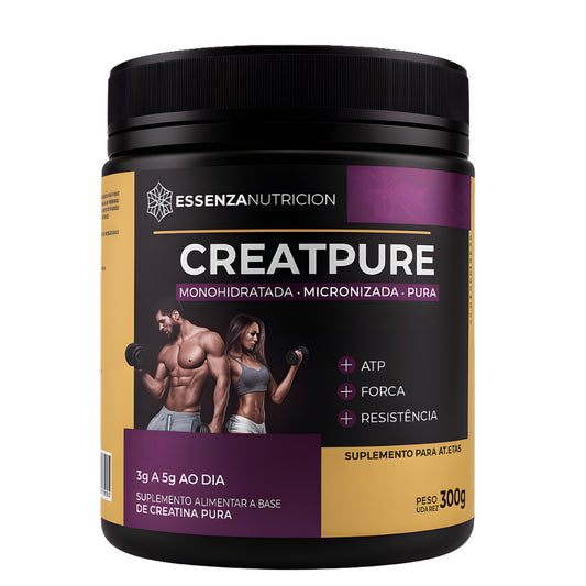 Creatpure Creatina Minohidratada - Micronizada - 100% Pura - 300g