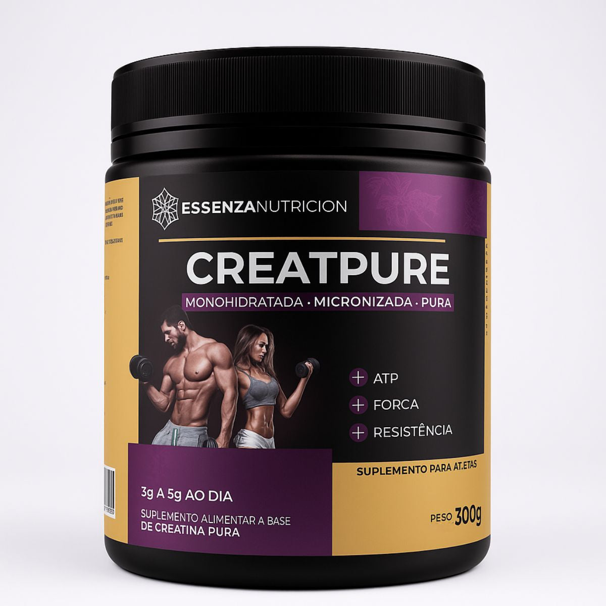 Creatpure Creatina Minohidratada - Micronizada - 100% Pura - 300g