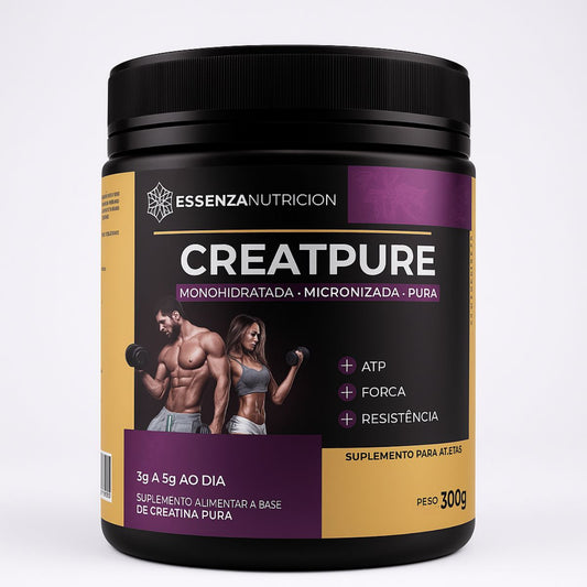 Creatpure Creatina Minohidratada - Micronizada - 100% Pura - 300g
