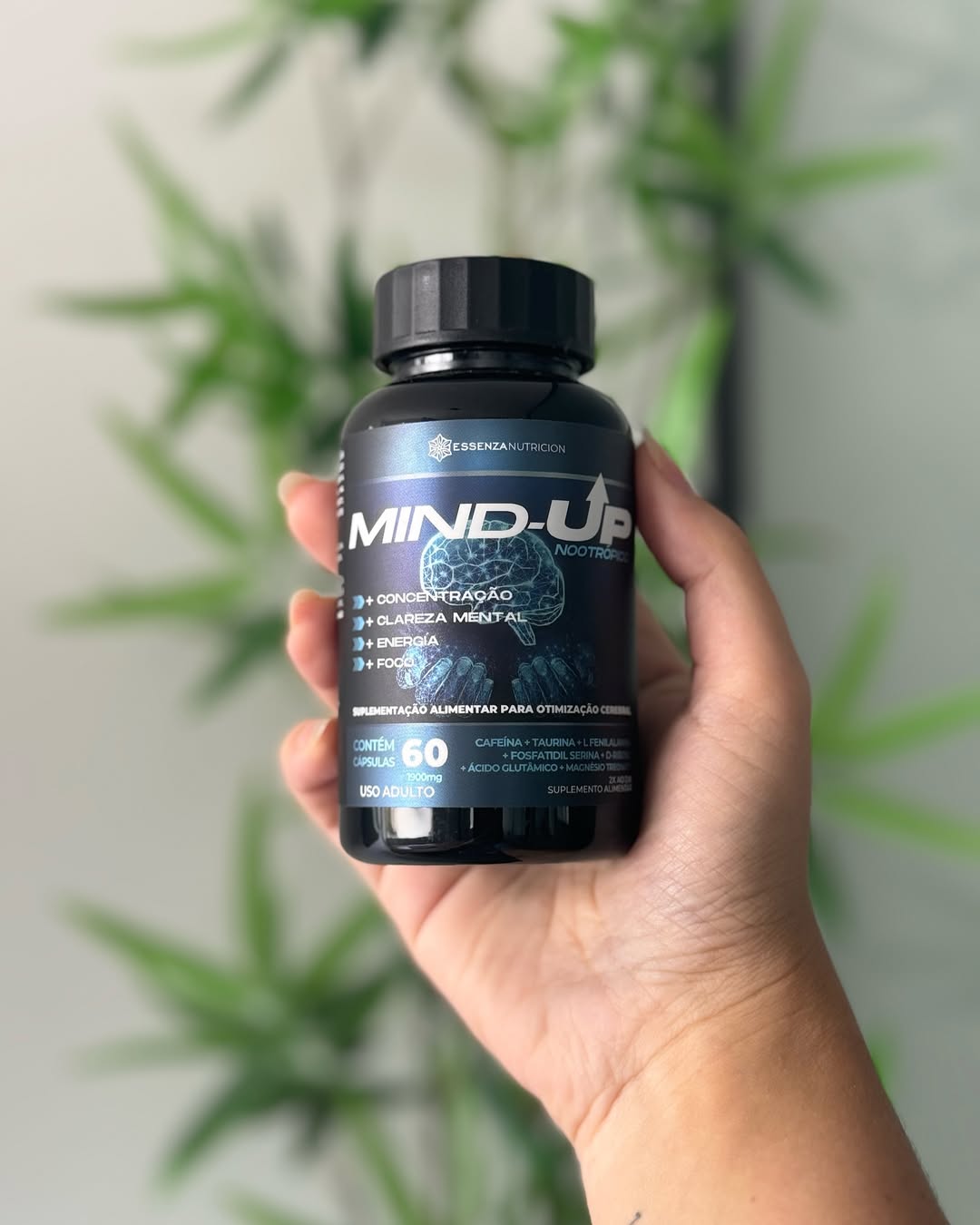 Mind-Up Nootrópico - 60 Cápsulas | Concentração, Foco, Energia e Produtividade