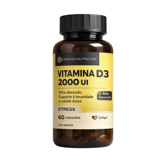 Vitamina D3 2000UI Colecalciferol DTRESS | Imunidade, Ossos e Saúde Muscular