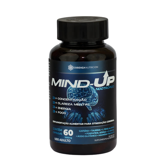 Mind-Up Nootrópico - 60 Cápsulas | Concentração, Foco, Energia e Produtividade