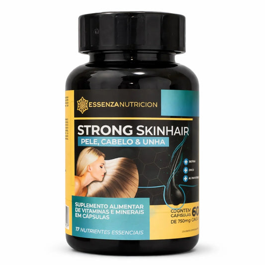 Strong SkinHair - 60 cápsulas | Vitaminas para Pele, Cabelo e Unha
